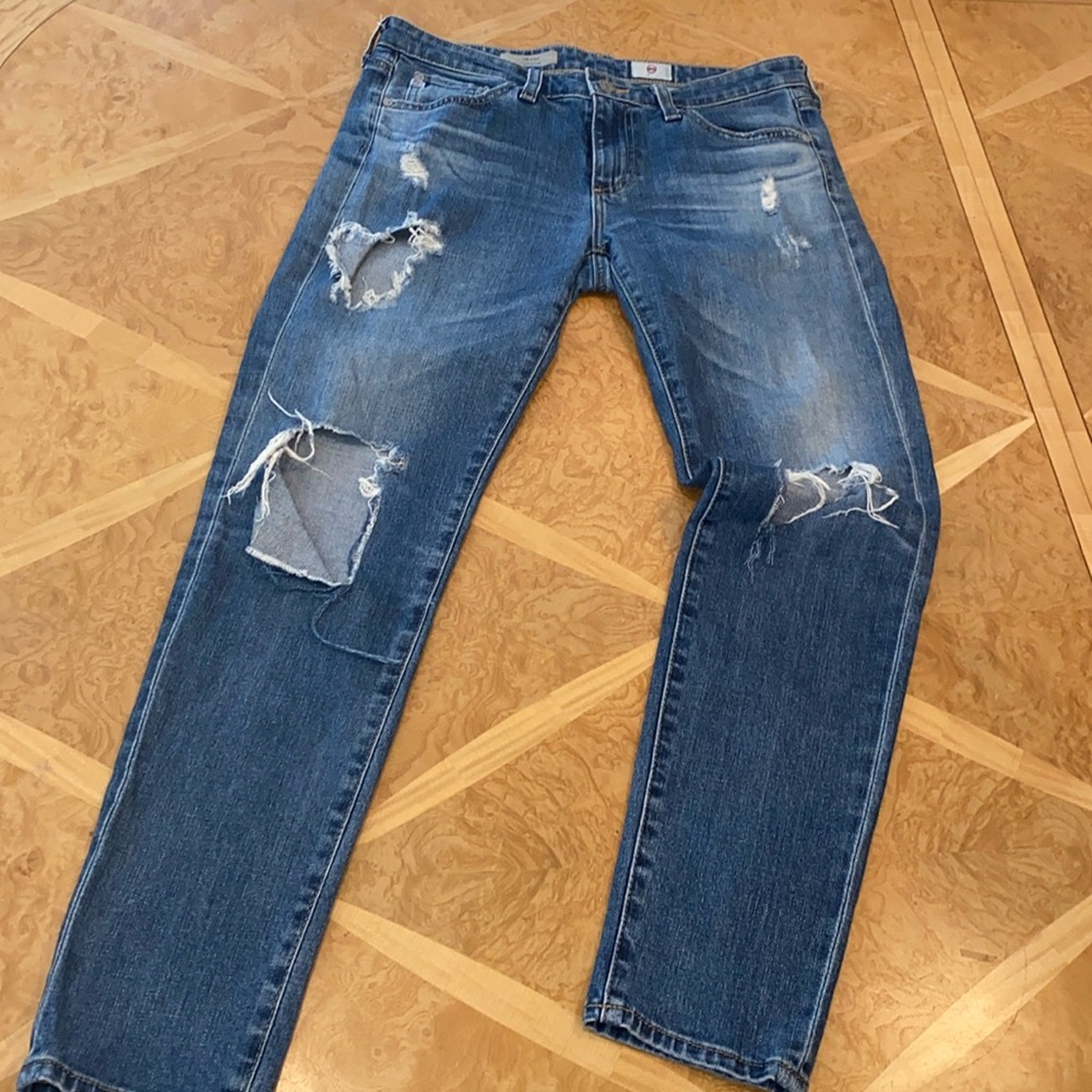 AG Adriano Goldschmied The Stilt Cigarette Leg Jeans Size 27 Made in USA